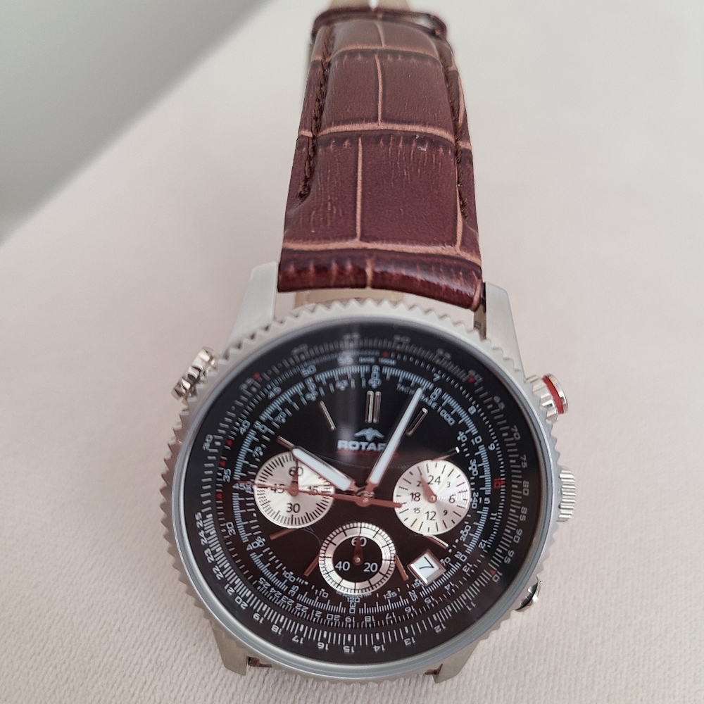 Rotary Exclusive Gents Aquaspeed Pilot Watch
